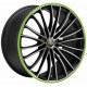 Corspeed Le Mans 8.0x18 Matt Black Polished Colour Trim