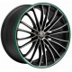 Corspeed Le Mans 8.0x18 Matt Black Polished Colour Trim