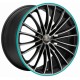 Corspeed Le Mans 8.5x19 Matt Black Polished Colour Trim