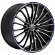 Corspeed Le Mans 8.5x19 Matt Black Polished Colour Trim