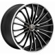 Corspeed Le Mans 8.5x19 Matt Black Polished Colour Trim