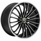 Corspeed Le Mans 8.5x19 Matt Black Polished Colour Trim