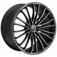 Corspeed Le Mans 8.5x19 Matt Black Polished Colour Trim