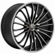 Corspeed Le Mans 8.5x19 Matt Black Polished Colour Trim