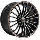 Corspeed Le Mans 8.5x19 Matt Black Polished Colour Trim