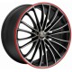 Corspeed Le Mans 8.5x19 Matt Black Polished Colour Trim