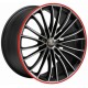 Corspeed Le Mans 8.5x19 Matt Black Polished Colour Trim