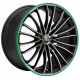 Corspeed Le Mans 8.5x19 Matt Black Polished Colour Trim