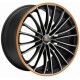 Corspeed Le Mans 8.5x19 Matt Black Polished Colour Trim