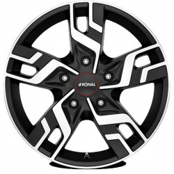 Ronal R64 6.5x16 Jetblackmattdiamond cut