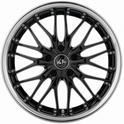 Cerchi in Lega Barracuda Barracuda Voltect T6 9.0x18 Highgloss Black Polished Inox Lip