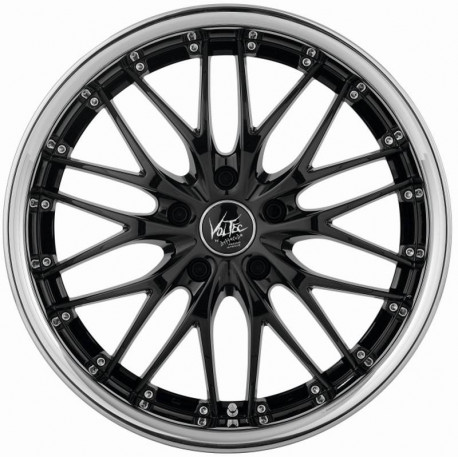 Cerchi in Lega Barracuda Barracuda Voltect T6 9.0x18 Highgloss Black Polished Inox Lip