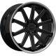 Cerchi in Lega Corspeed Deville Inox 10.0x20 Matt Black Inox Lip
