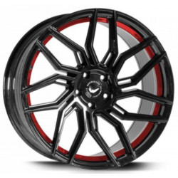 Cerchi in Lega Barracuda Dragoon 10.0x20 Higloss Black Undercut Trimline Red
