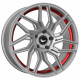 Cerchi in Lega Barracuda Dragoon 8.5x19 Silver Undercut Trimline Red