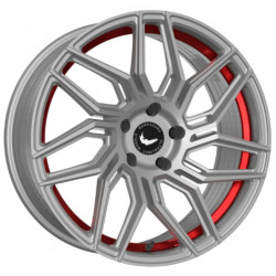 Cerchi in Lega Barracuda Dragoon 8.5x19 Silver Undercut Trimline Red