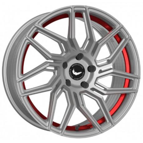 Cerchi in Lega Barracuda Dragoon 10.0x20 Silver Undercut Trimline Red