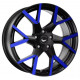 Cerchi in Lega Barracuda Tzunamee Evo 8.5x19 Gloss Black FlashBlue