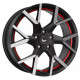Cerchi in Lega Barracuda Tzunamee Evo 8.5x19 Gunmetal Brushed Undercut Trim Line Red