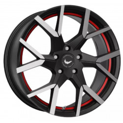 Cerchi in Lega Barracuda Tzunamee Evo 9.0x20 Gunmetal Brushed Undercut Trim Line Red