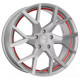 Cerchi in Lega Barracuda Tzunamee Evo 8.5x19 Silver Brushed Undercut Trim Line Red