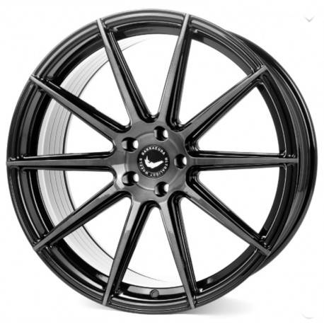 Cerchi in Lega Barracuda Project Two 10.5x22 Higloss Black Brushed Surface