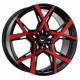 Cerchi in Lega Barracuda Project X 10.0x22 Gloss Black FlashRed