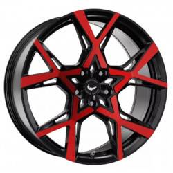 Cerchi in Lega Barracuda Project X 10.0x22 Gloss Black FlashRed