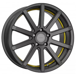 Cerchi in Lega Corspeed Deville 10.5x21 Gunmetal Undercut Color Trim Gelb