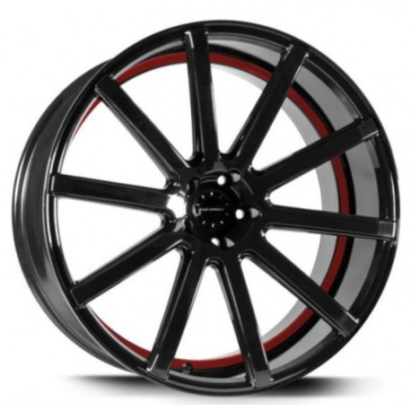 Cerchi in Lega Corspeed Deville 11.0x23 Higloss Black Undercut Color Trim Rot