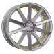 Cerchi in Lega Corspeed Deville 10.5x21 Silver Brushed Surface Undercut Color Trim Gelb