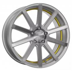 Cerchi in Lega Corspeed Deville 10.5x21 Silver Brushed Surface Undercut Color Trim Gelb