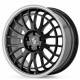 Cerchi in Lega EtaBeta Unit 9.5x21 Shiny Black Lip Polished