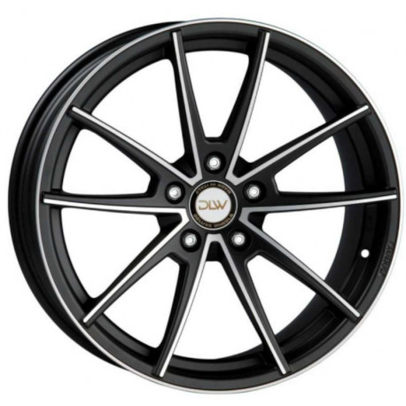 Cerchi in Lega Dlw Manay K 11.0x19 Matt Black Full Polished