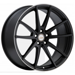 Cerchi in Lega Dlw Manay K 8.5x19 Matt Black Lip Polished