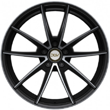 Cerchi in Lega Dlw Manay K 10.5x20 Shiny Black Lip Polished