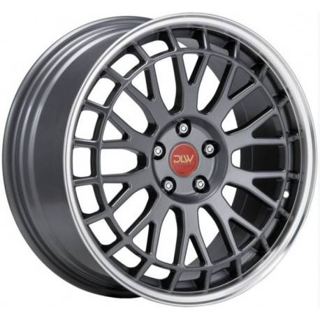 Cerchi in Lega Dlw Unit 9.5x21 Shiny Anthracite Lip Polished