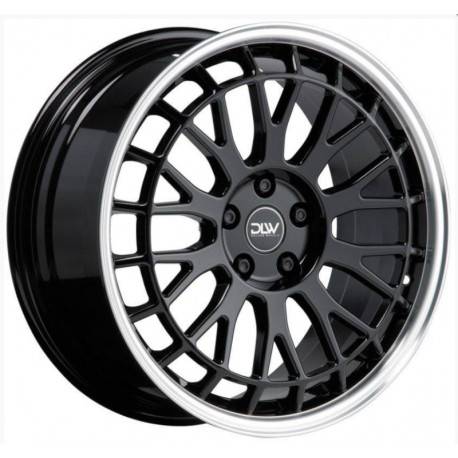 Cerchi in Lega Dlw Unit 9.5x21 Shiny Black Lip Polished