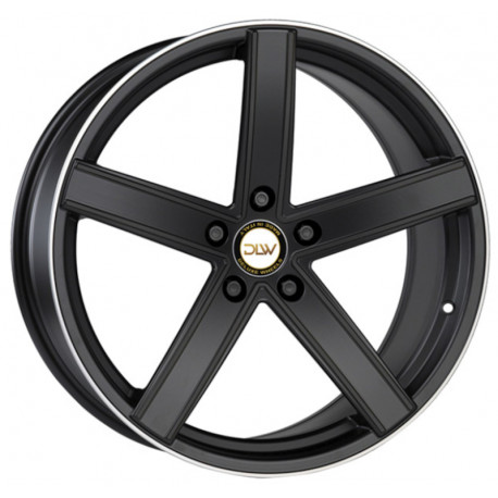 Cerchi in Lega Dlw Uros K 8.5x19 Matt Black Lip Polished