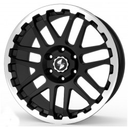 Cerchi in Lega Dlw Combat 7.0x17 Matt Black Lip Cap Polished