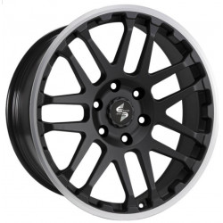 Cerchi in Lega Dlw Combat 7.0x17 Matt Black Lip Polished