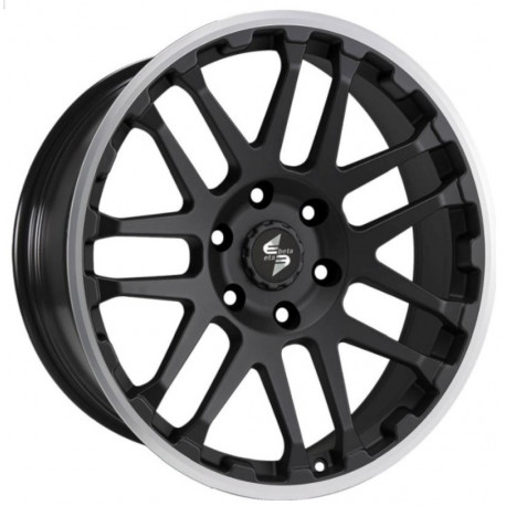 Cerchi in Lega Dlw Combat 8.0x17 Matt Black Lip Polished