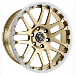 Cerchi in Lega Dlw Combat 7.0x17 Matt Gold Lip Cap Polished