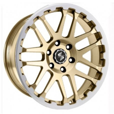 Cerchi in Lega Dlw Combat 7.0x17 Matt Gold Lip Cap Polished