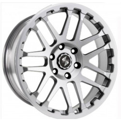Cerchi in Lega Dlw Combat 7.0x17 Matt Silver Lip Cap Polished
