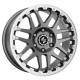Cerchi in Lega Dlw Combat CV 8.0x17 Anthracite Lip Cap Polished