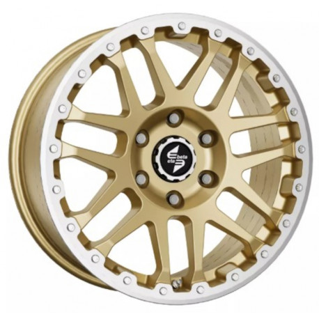 Cerchi in Lega Dlw Combat CV 8.0x17 Matt Gold Lip Cap Polished
