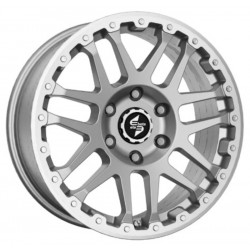 Cerchi in Lega Dlw Combat CV 7.0x17 Matt Silver Lip Cap Polished