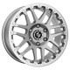 Cerchi in Lega Dlw Combat CV 8.0x17 Matt Silver Lip Cap Polished