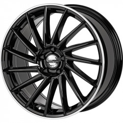 Cerchi in Lega Tecnomagnesio Savage 8.5x19 Nero Lucido Bordo Diamantato